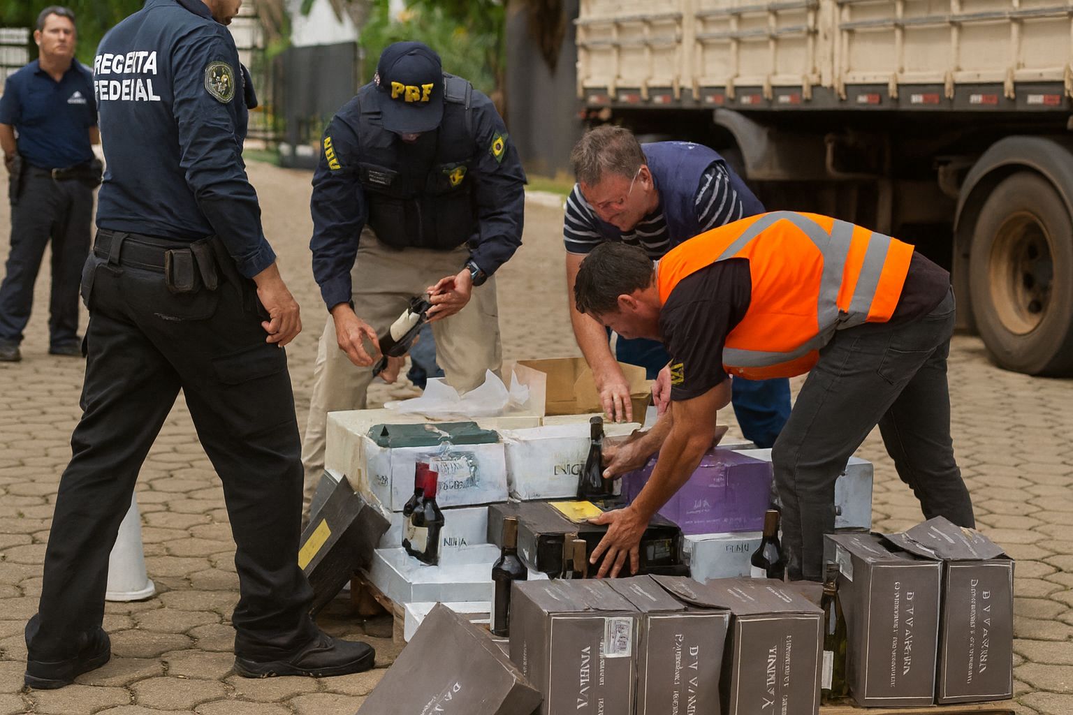 prf-apreende-1.032-garrafas-de-vinhos-em-rodovia-de-goias