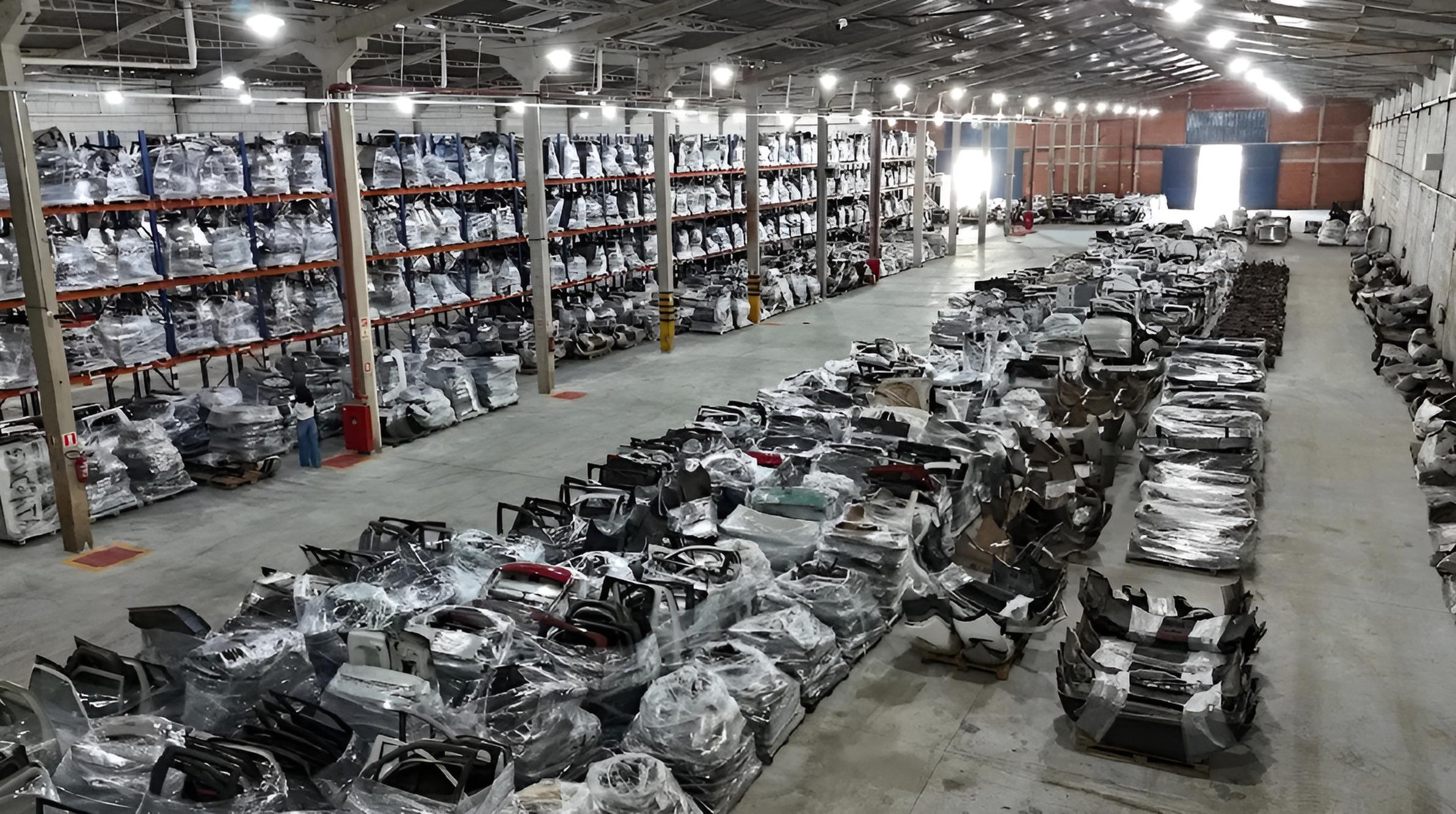 detran-go-inutiliza-150-toneladas-de-pecas-e-veiculos-irregulares