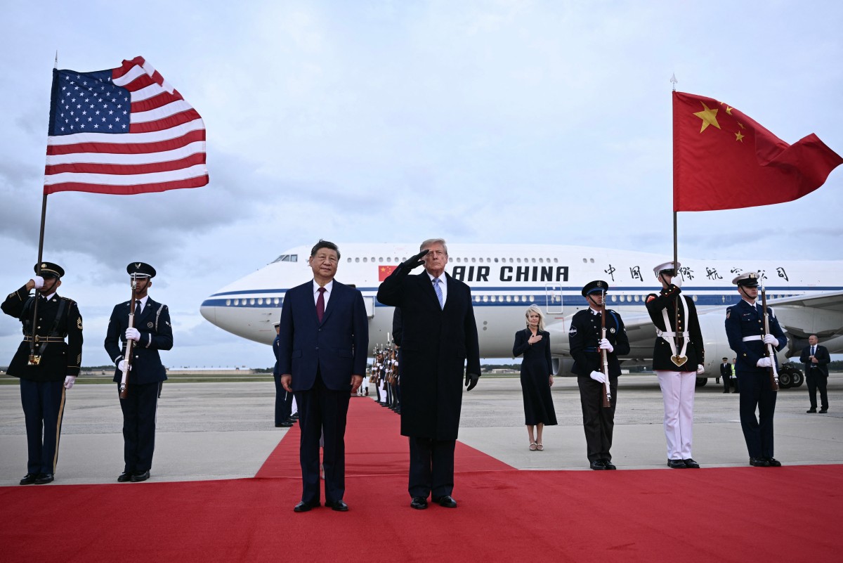 presidente-chines-chega-a-washington-para-uma-aguardada-cupula-com-trump